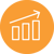 Framework Icon - Orange Bar Graph
