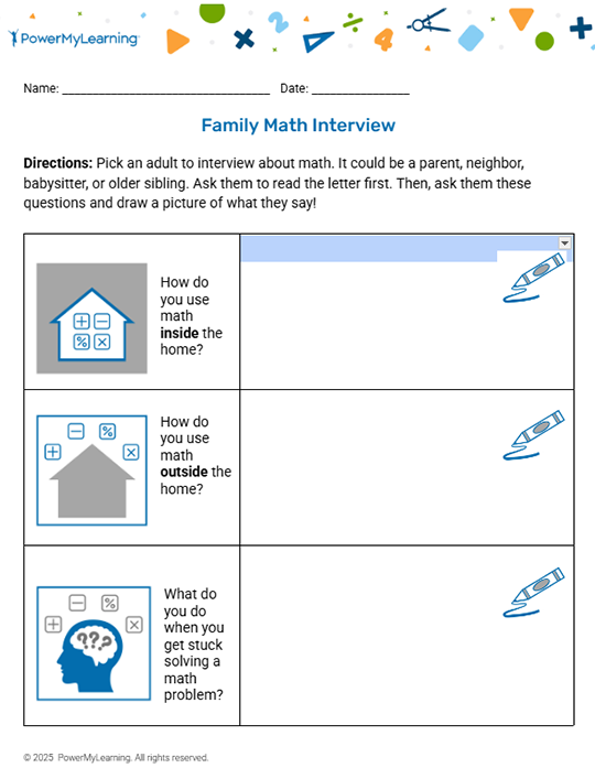 Family Math Interview - Toolkit