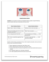empathy sentence starters